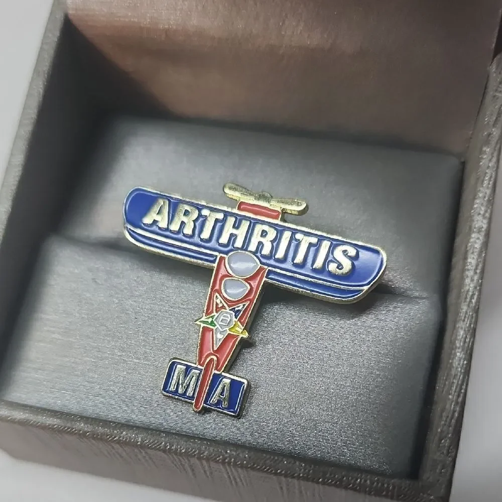 Arthritis MA Plane Pin Brooch